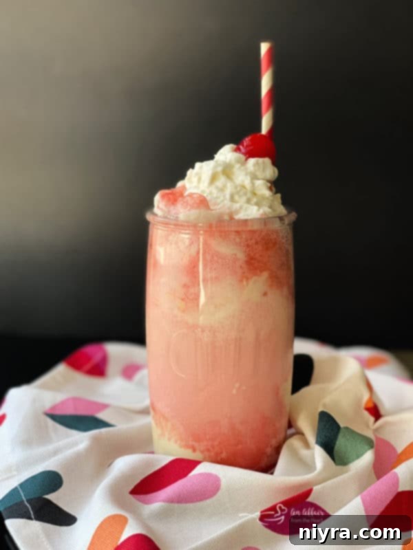 Sparkling Shirley Temple Float 4 Shirley Temple Floats ready to serve