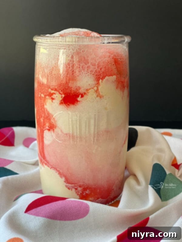 Sparkling Shirley Temple Float 5 Shirley Temple Float close-up