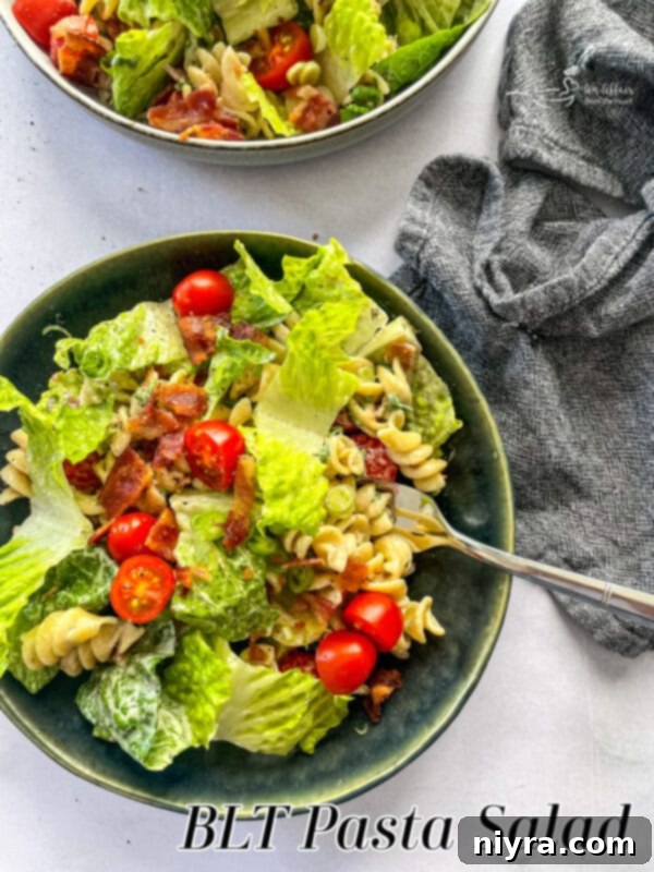 Classic BLT Pasta Salad 10 BLT Pasta Salad with BLT Toppings