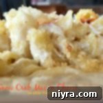 Close up of Alaskan Snow Crab Mac 'n Cheese