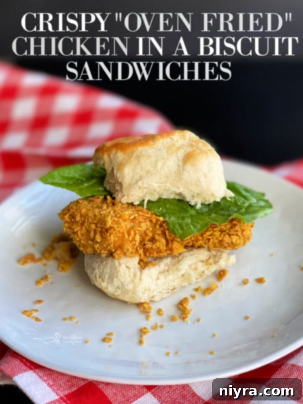 Crispy Chicken Biscuit Sandwich ready to eat