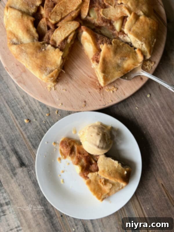 Rustic Apple Tart 11 Freshly baked Apple Crostata, golden and bubbly