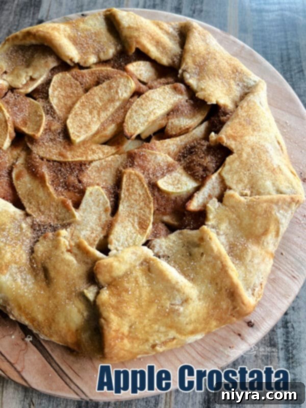 Rustic Apple Tart 16 Delicious Apple Crostata, golden brown and rustic