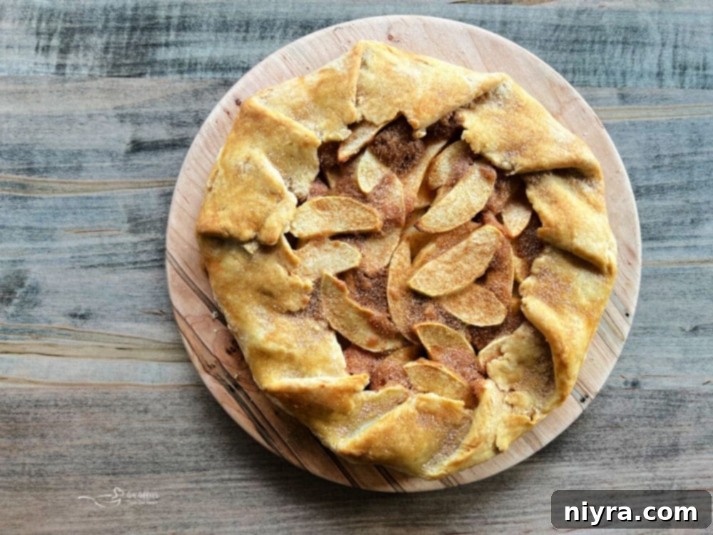 Rustic Apple Tart 5 Baked Apple Crostata with a golden crust