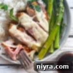 chicken with cheese and asparagus