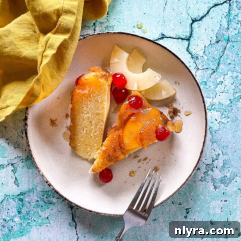 Homemade Pineapple Upside Down Cake 5 Pineapple upside down cake with a golden crust