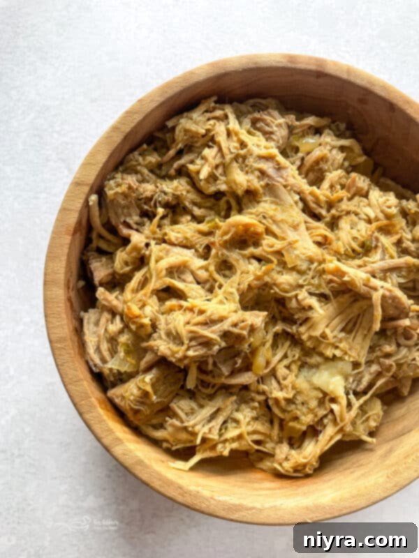 A vibrant bowl of carnitas with lime, cilantro, and red onion