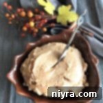 cinnamon Honey butter in a leaf shaped bowl