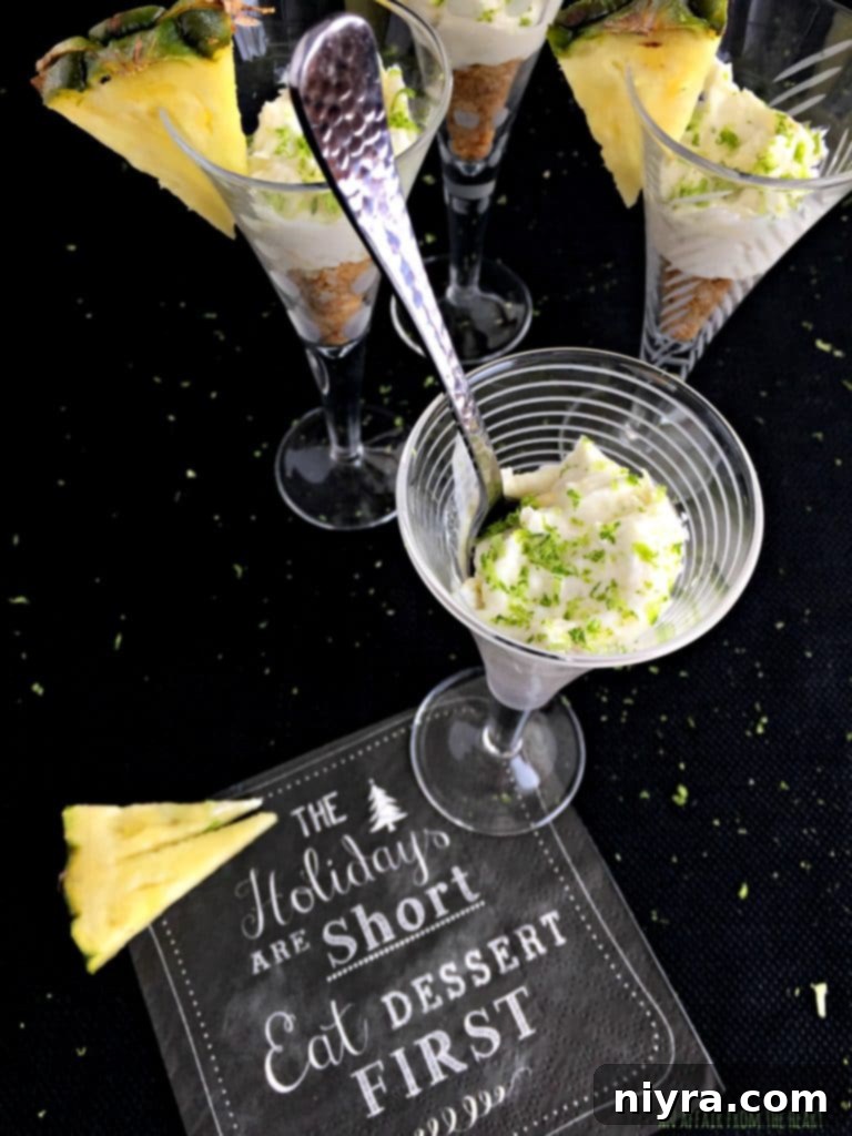 An Affair from the Heart - Pina Colada Cheesecake Shooters