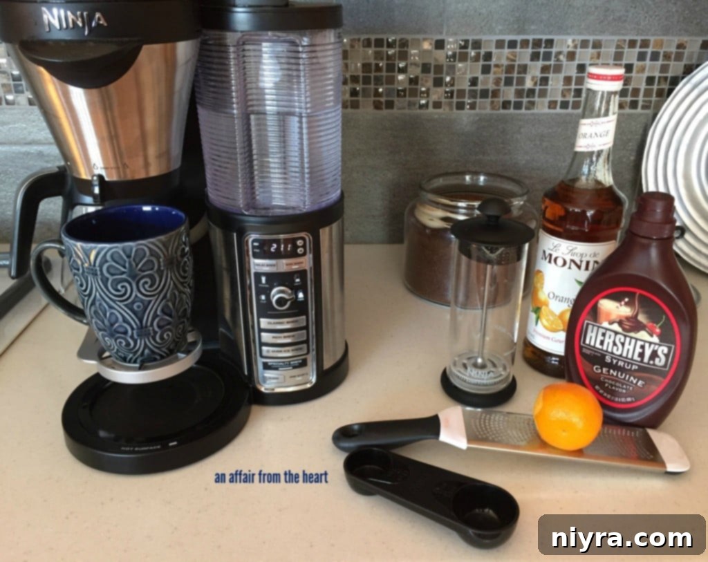 Golden Hour Mocha 4 Ninja Coffee Bar machine in a kitchen setting