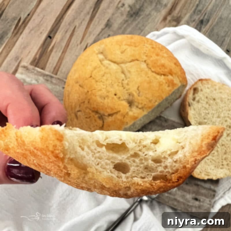 slice of peasant bread 