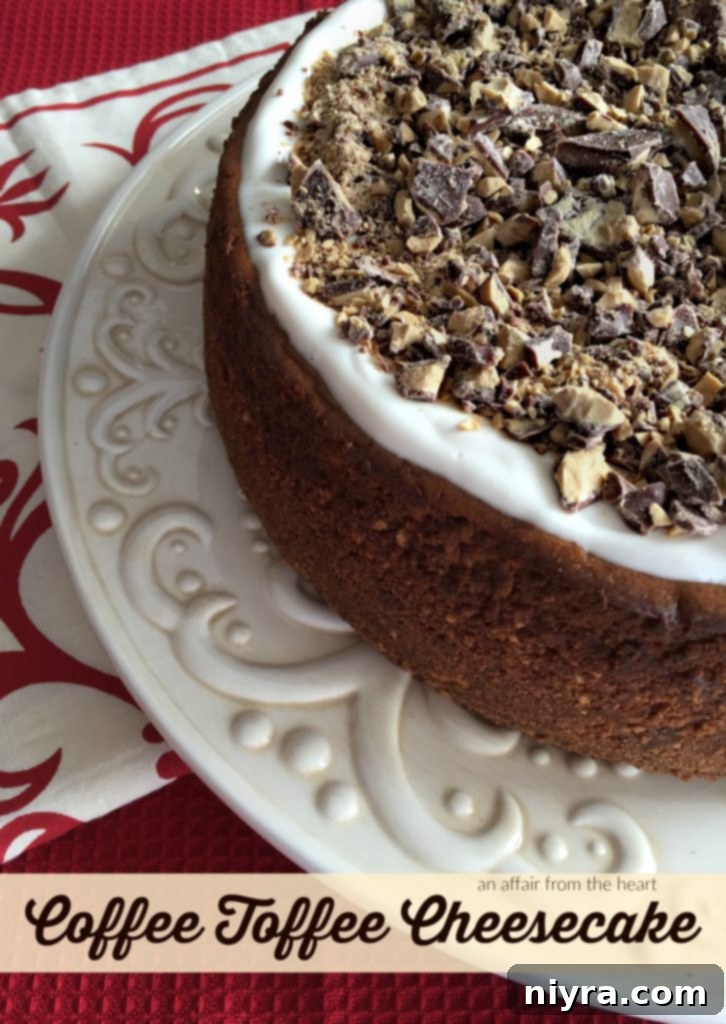 Coffee Toffee Cheesecake