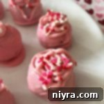 Close up of Oreo Truffles on a white plate