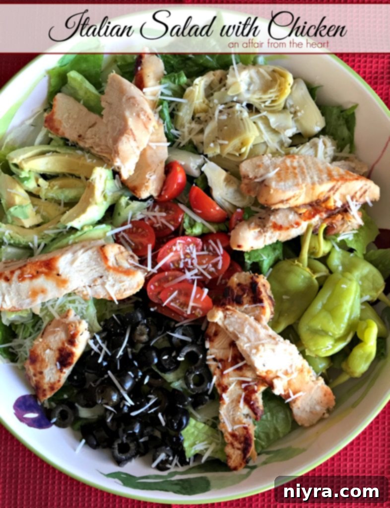 Another view of the Italian Chicken Salad