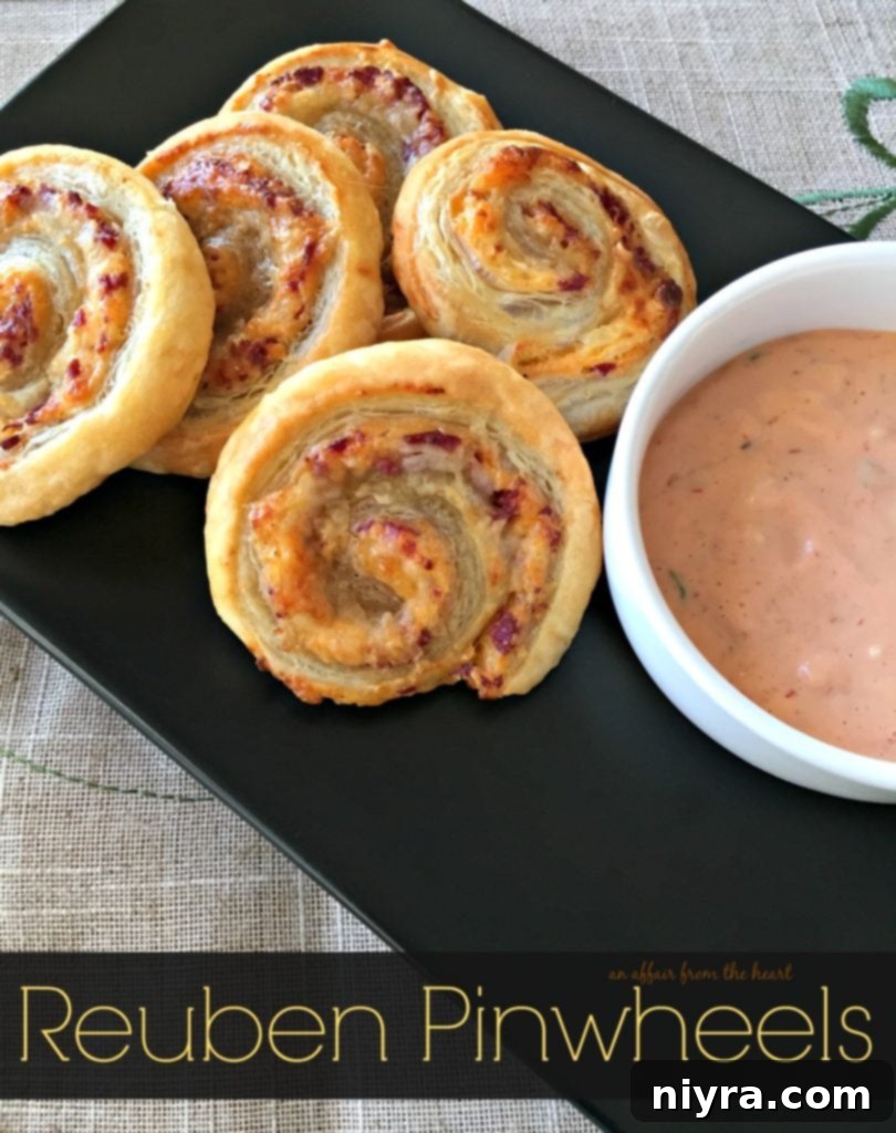 Savory Reuben Spirals 2 Reuben Pinwheels