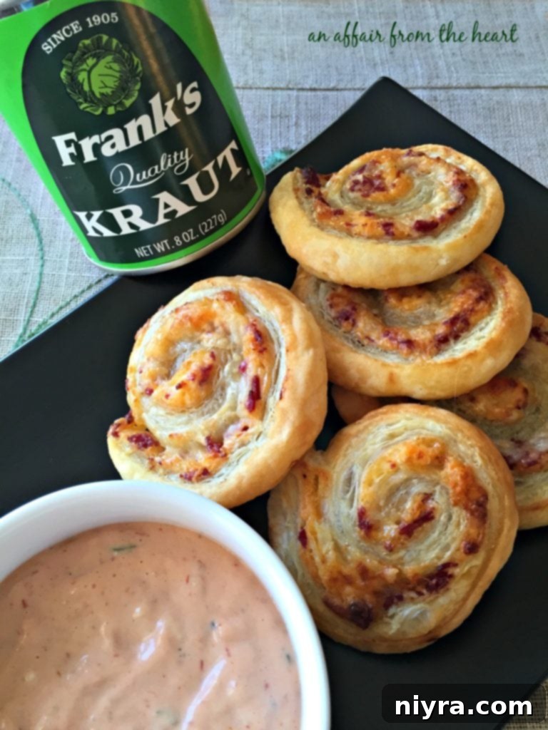 Savory Reuben Spirals 9 Reuben Pinwheels