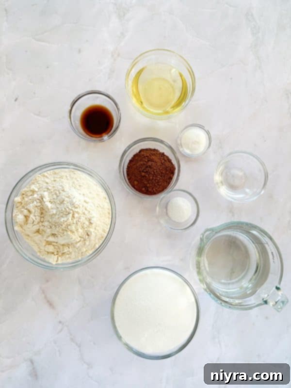 A whole Depression Cake, dusted with powdered sugar