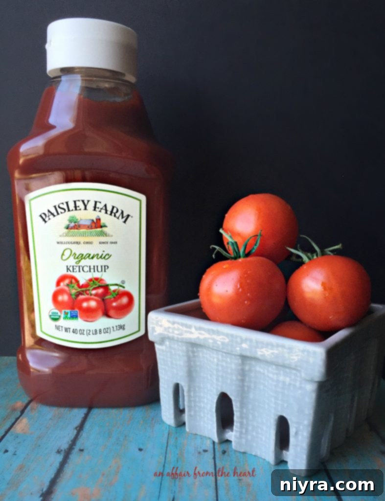 Crafting the Perfect Burger 8 Paisley Farms Organic Ketchup