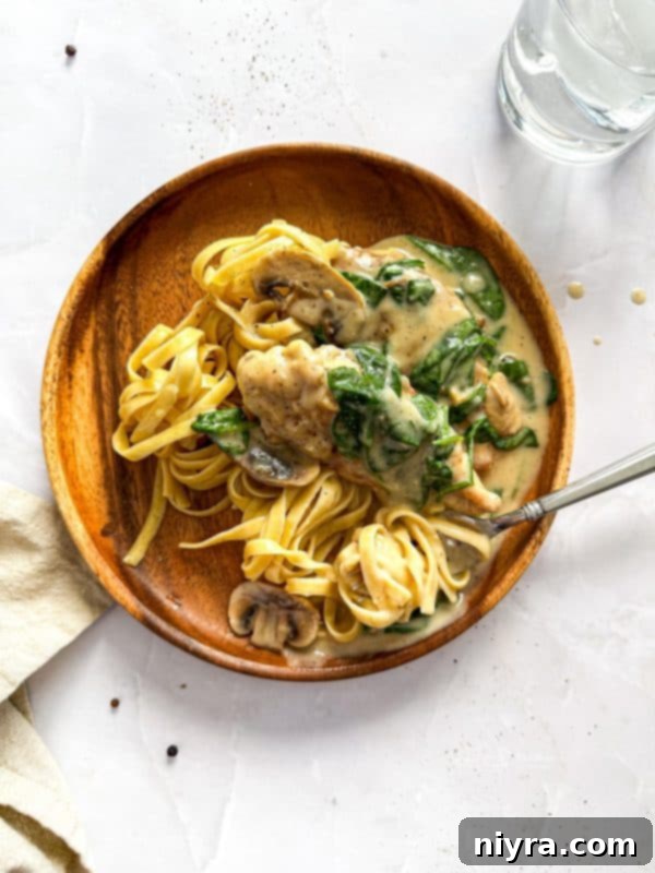 Close-up of Florentine Pasta Ingredients