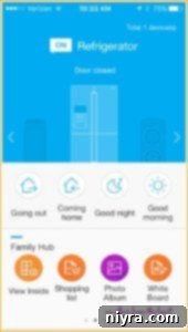 Mocha Chocolate Chip Icebox Delight 7 Samsung Family Hub App Interface on a Smartphone