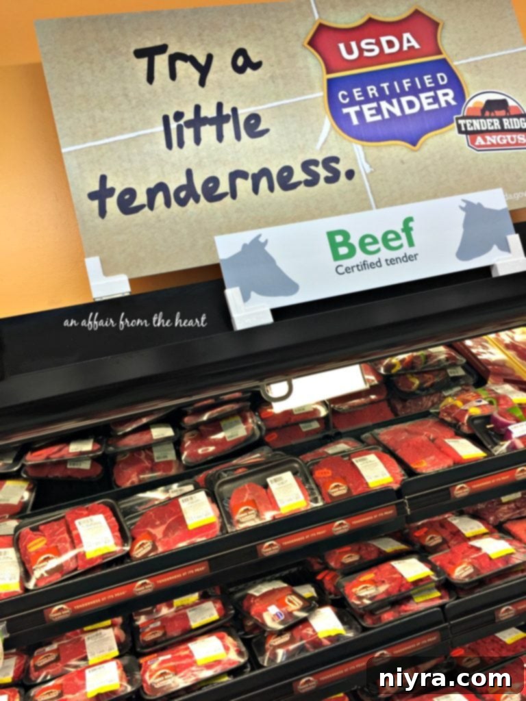 Premium Tender Ridge Angus Beef selection at Family Fare