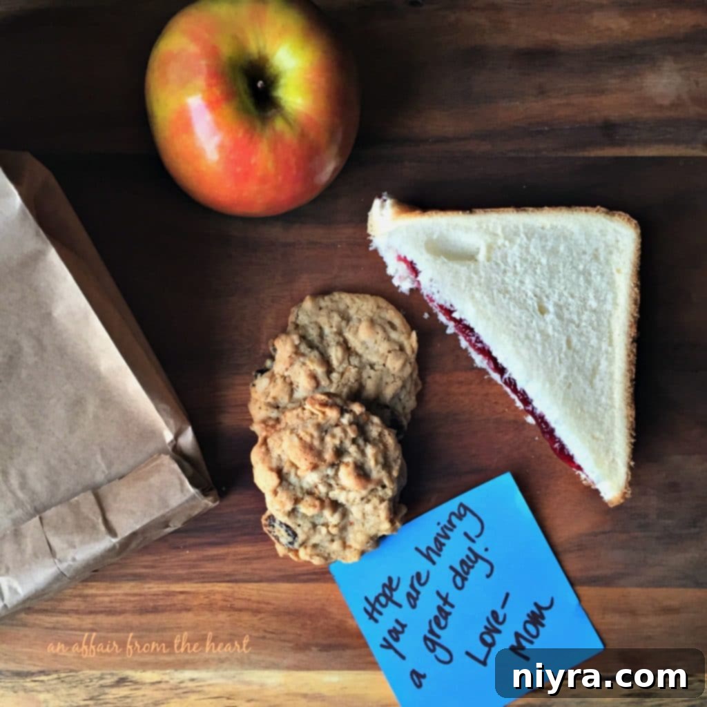 A beautifully composed image of Grandma Jane's Oatmeal Raisin Cookies from An Affair from the Heart, ready for sharing.