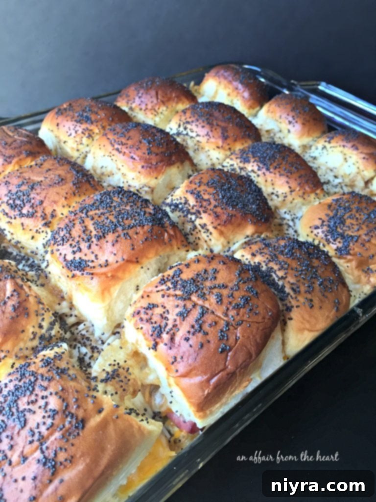 Zesty Horseradish Roast Beef Sliders 3 Cheesy Roast Beef Sliders - Perfect for Tailgating