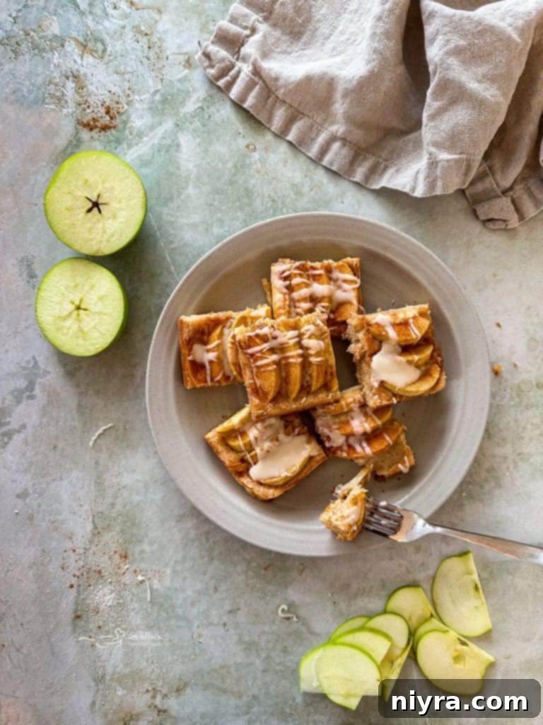 A whole Apple Kuchen in a baking dish, ready to be served