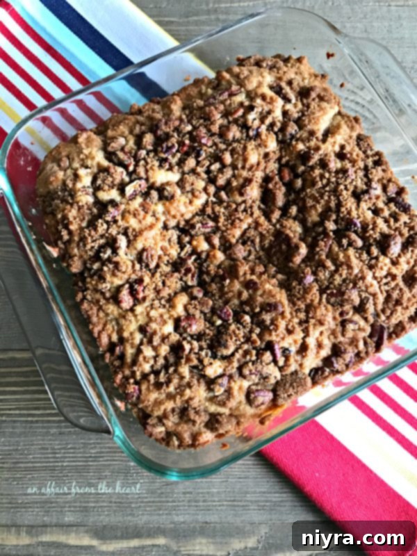 Cinnamon Crunch Coffee Cake slice