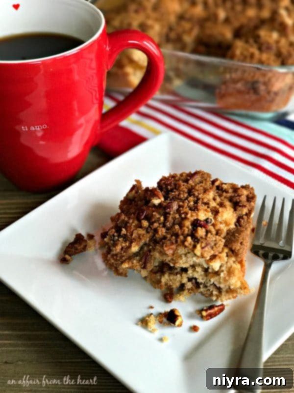 Cinnamon Crunch Coffee Cake with pecans