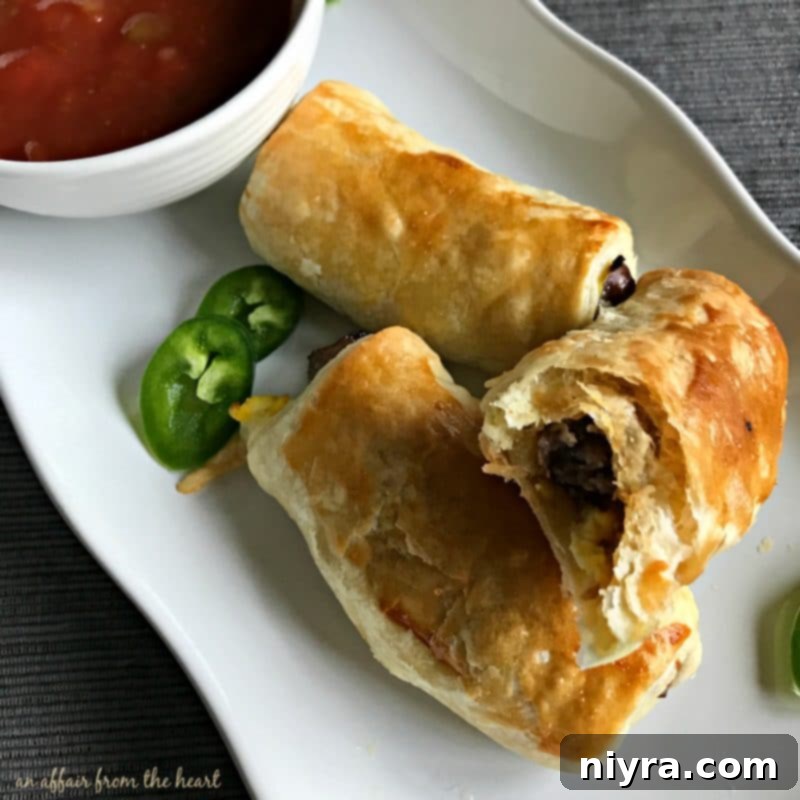Southwestern Sausage Brunch Roll-Ups