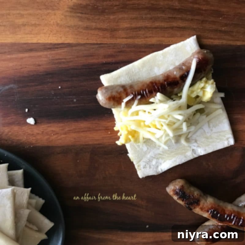 Southwestern Sausage Brunch Roll-Ups