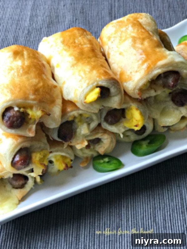 Southwestern Sausage Brunch Roll-Ups