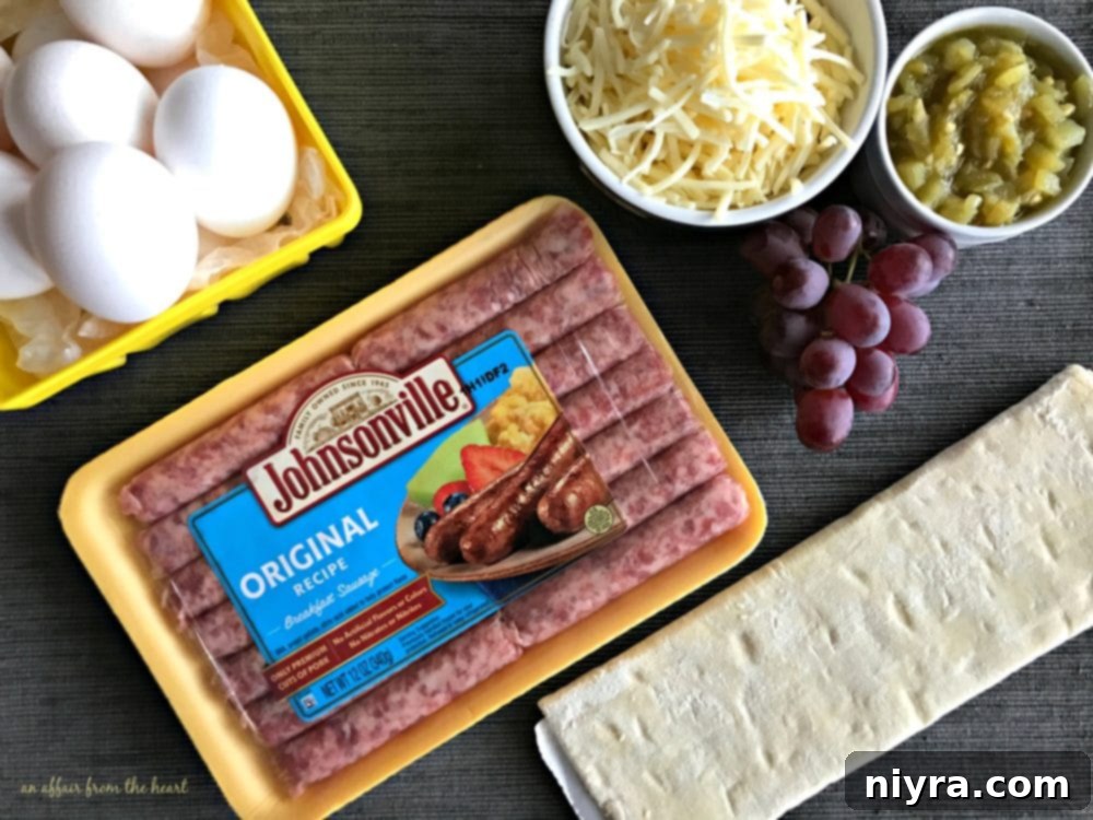 Southwestern Sausage Brunch Roll-Ups