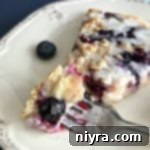 Blueberry Streusel Dessert Pizza