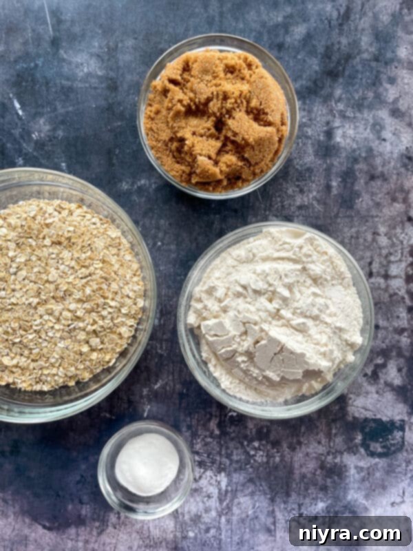 A close-up of the PB&J Oatmeal Cookie Bars with a focus on the textured top