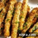 Crispy Air Fryer Zucchini 20 Close up of Air Fryer Zucchini Fries