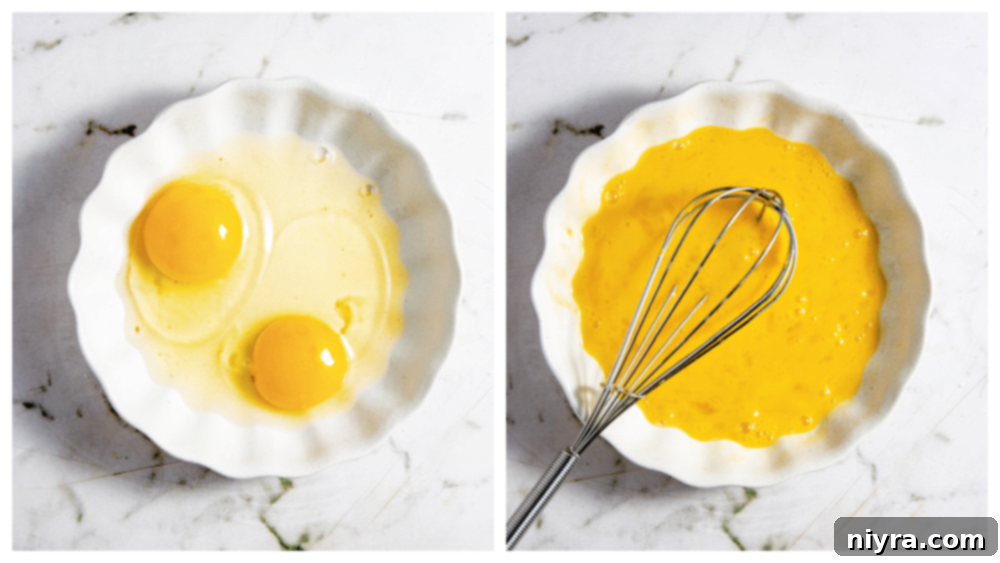 Crispy Air Fryer Zucchini 8 Flour in a shallow bowl for dredging