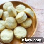 Fluffy Buttermilk Biscuits 21 Close up of Biscuits in a brown serving bowl