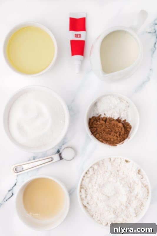 Close up of chocolate cupcake ingredients