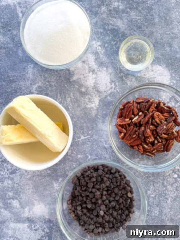 Close-up of a pot containing toffee mixture as it cooks