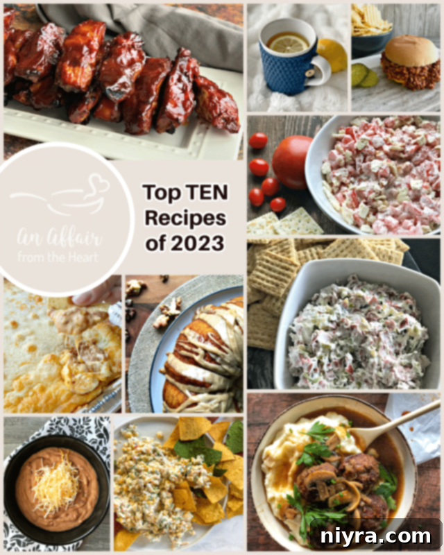 Discover the most loved recipes of 2023! Top 10 Recipes of 2023 collage