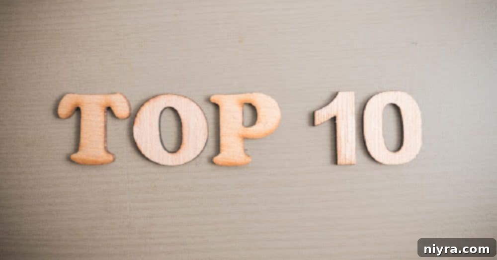 Revealing the top 10 reader favorite recipes! Collage of top 10 recipes with a 'Top 10' banner