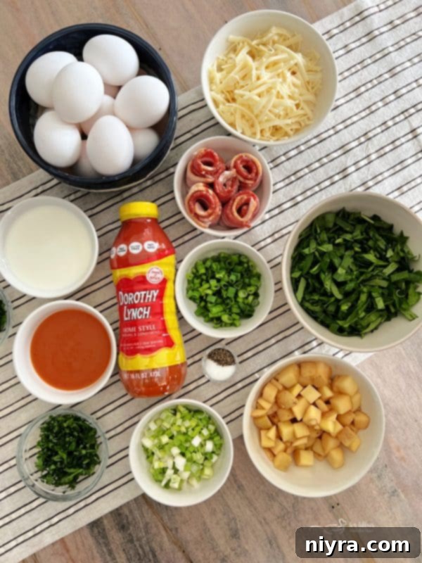 Bacon and Potato Frittata, ready to serve