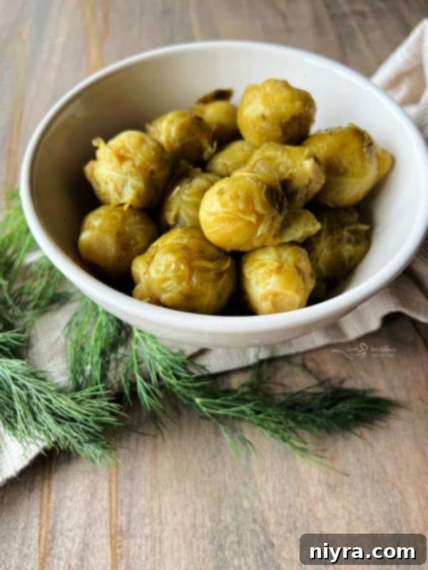 Jar of Paisley Farm Dilled Brussels Sprouts
