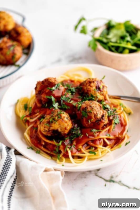 Freshly prepared turkey meatball mixture