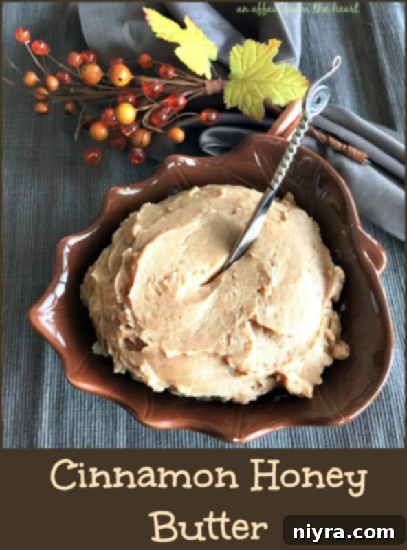 Sticky Honey Sriracha Wings 7 Cinnamon Honey Butter - a creamy, spiced butter