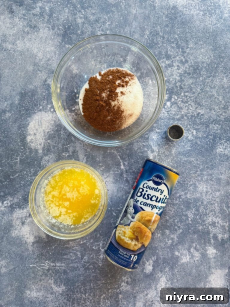 Easy Air Fryer Biscuit Donuts 5 Hands cutting holes in biscuits for air fryer donuts