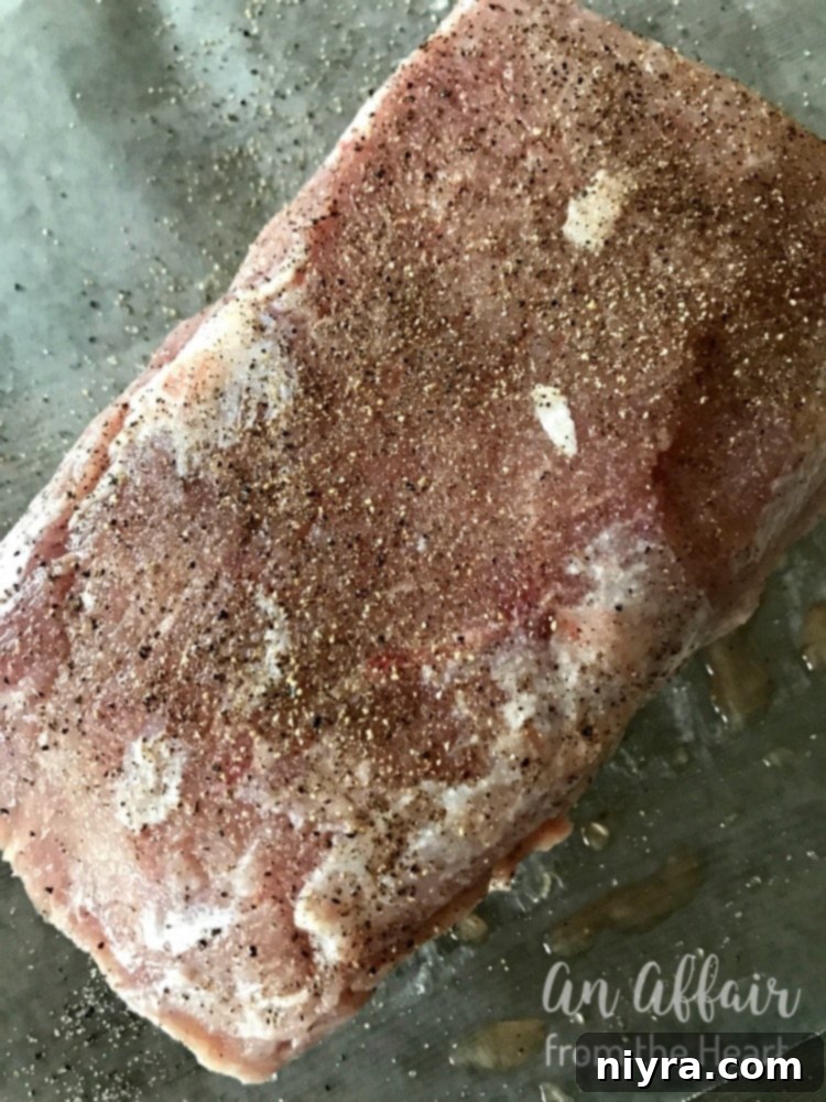 Hearty Pork Roast with Tangy Sauerkraut 6 Pork Roast & Sauerkraut ingredients prep