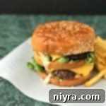 Side view of Copy Cat McDonald's Big Mac